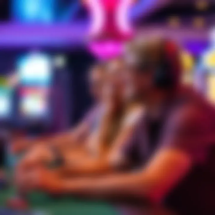 Enhancing the Gaming Experience Customer enjoying gaming experience