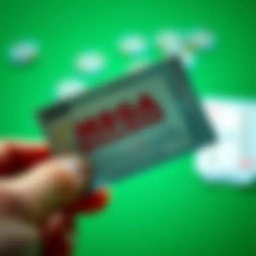 Lottery ticket in hand