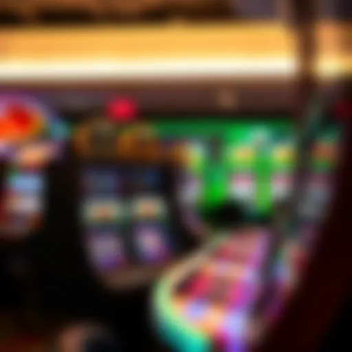 Vibrant display of crypto slots in a digital casino environment