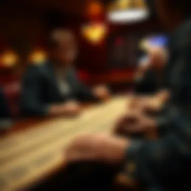 Engaging in Competitive Cribbage Play A close-up of a competitive cribbage game in progress, highlighting the strategy involved.