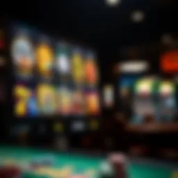 A digital representation of an online casino interface with various games available