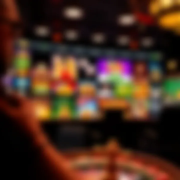 The Digital Landscape of Online Casinos A captivating online casino interface showcasing various games