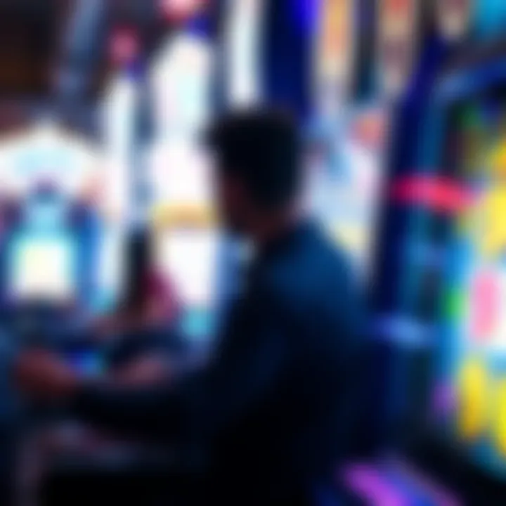 Player Engagement in Party Pooper Slot Illustration of a player immersed in the Party Pooper slot experience, highlighting player engagement and excitement.