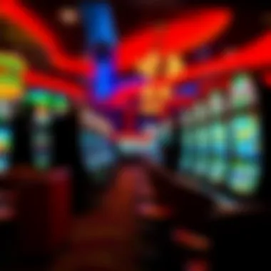 Vibrant Gaming Experience at Redding Indian Casino Interior ambiance of the gaming floor filled with vibrant gaming machines