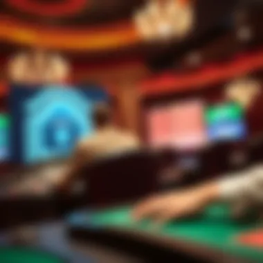 Ensuring Security in Fast Cashout Casinos Illustration depicting secure online gambling environment