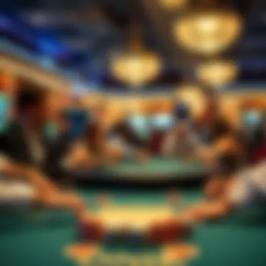 Table games in action at a casino