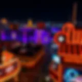 Nighttime Vibrancy of Detroit's Top Casino Aerial view of a bustling Detroit casino at night