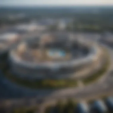 Strategic Location of the New Casino An aerial view highlighting the casino's location within the local landscape