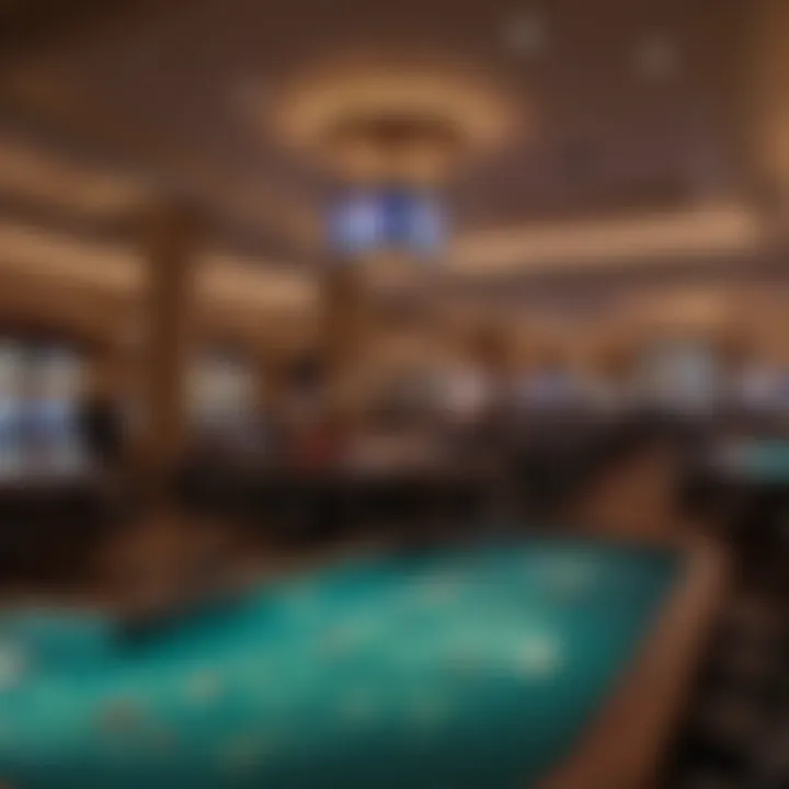 Interior view of the new casino showcasing gaming tables and vibrant atmosphere