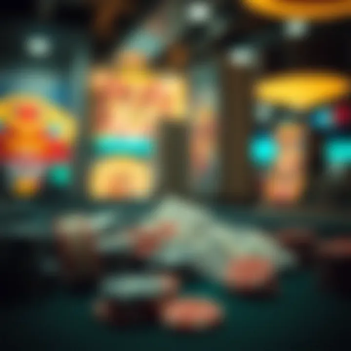 An intricate visual representation of bankroll management in gaming