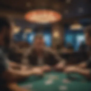 Cozy casual poker setting