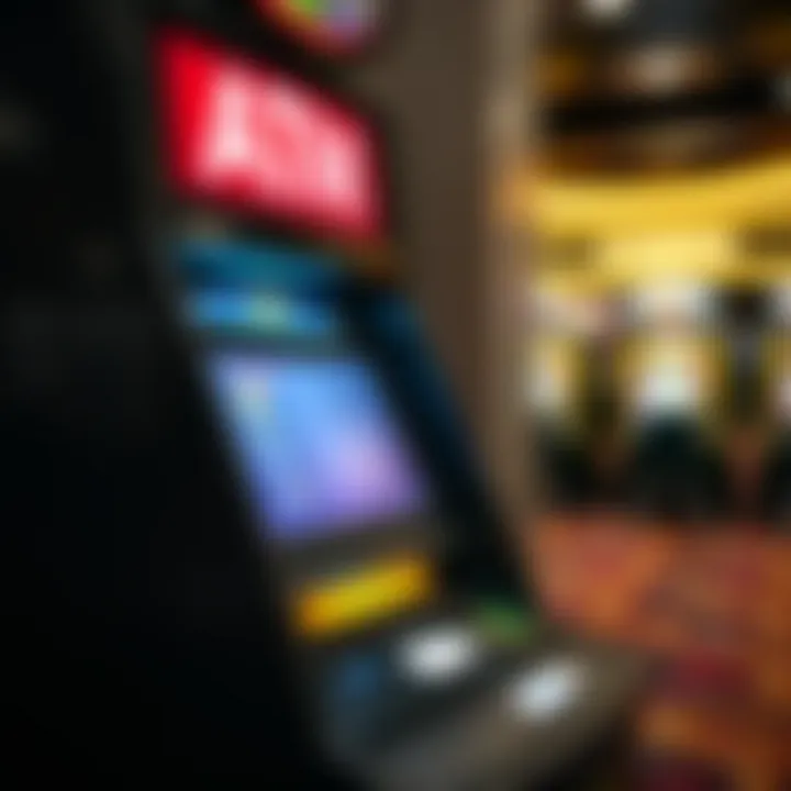 User Interface of a Casino ATM Casino ATM with user interface