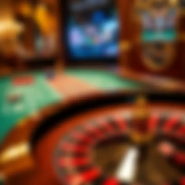 Illustration of different betting options on a roulette table