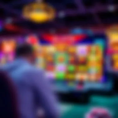 Vibrant online casino interface showcasing slot games