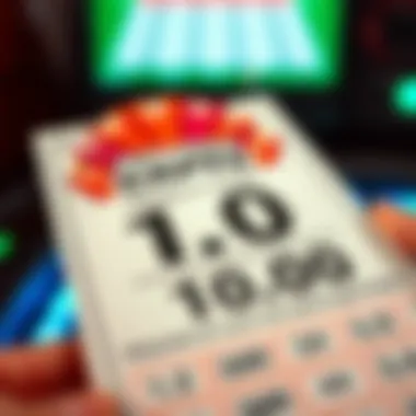 A close-up view of a scratch ticket revealing a winning amount.