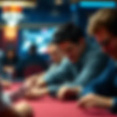 Psychology at the Poker Table Close-up of intense player expressions during a game
