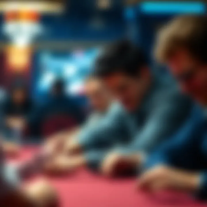 Psychology at the Poker Table Close-up of intense player expressions during a game